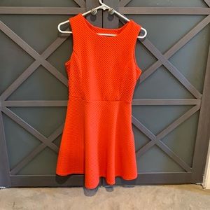 Unbranded | orange pink fit and flare dress